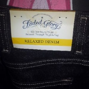 Faded glory black jeans